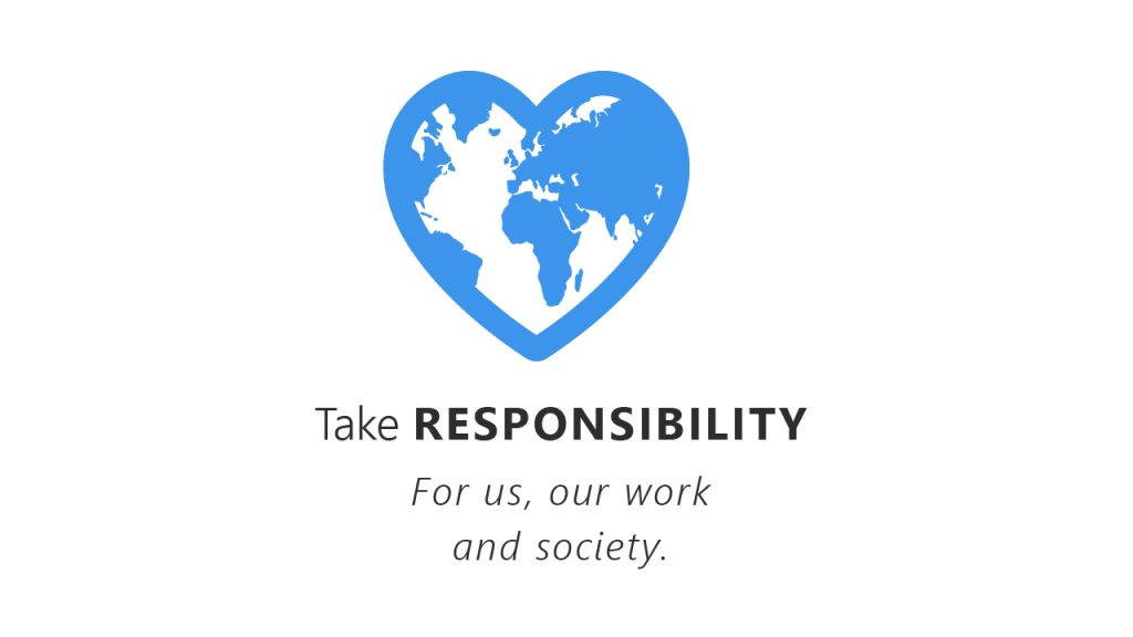 Icon of our company values: take responsibility