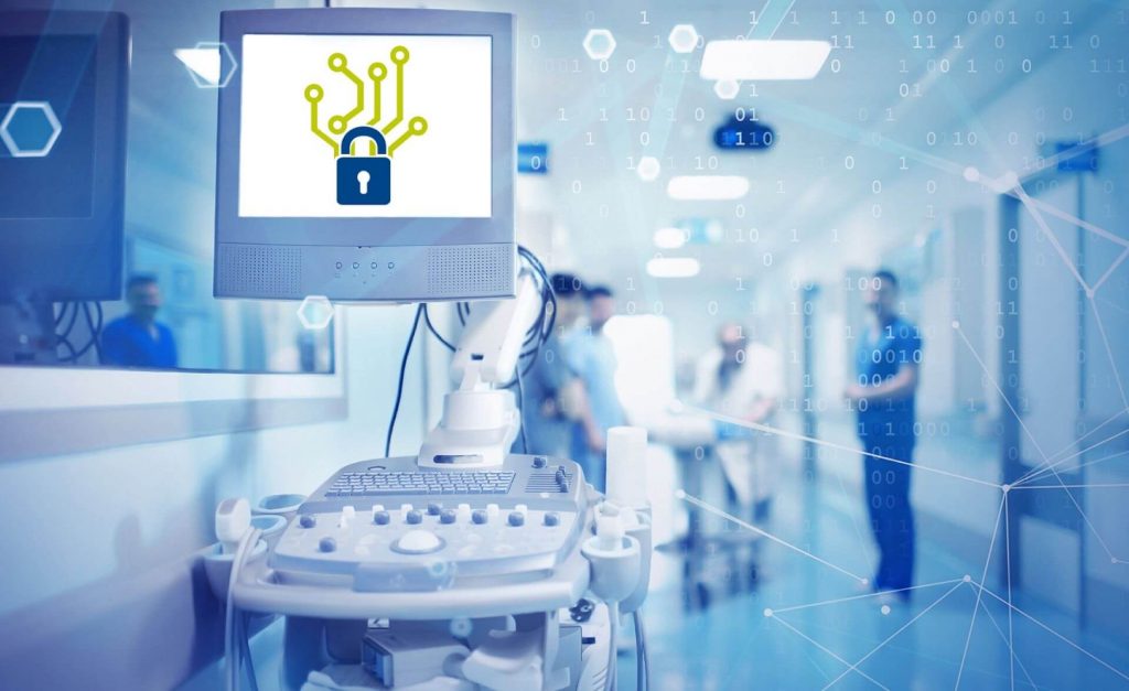 Cybersicheres Medizingerät in einem Krankenhaus