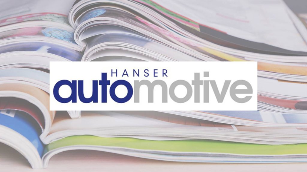 Logo des Fachmagazins Hanser automotive