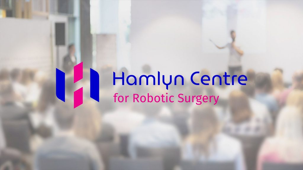Logo des Hamlyn Center for Robotic Surgery für das Hamlyn Symposium on Medical Robotics.