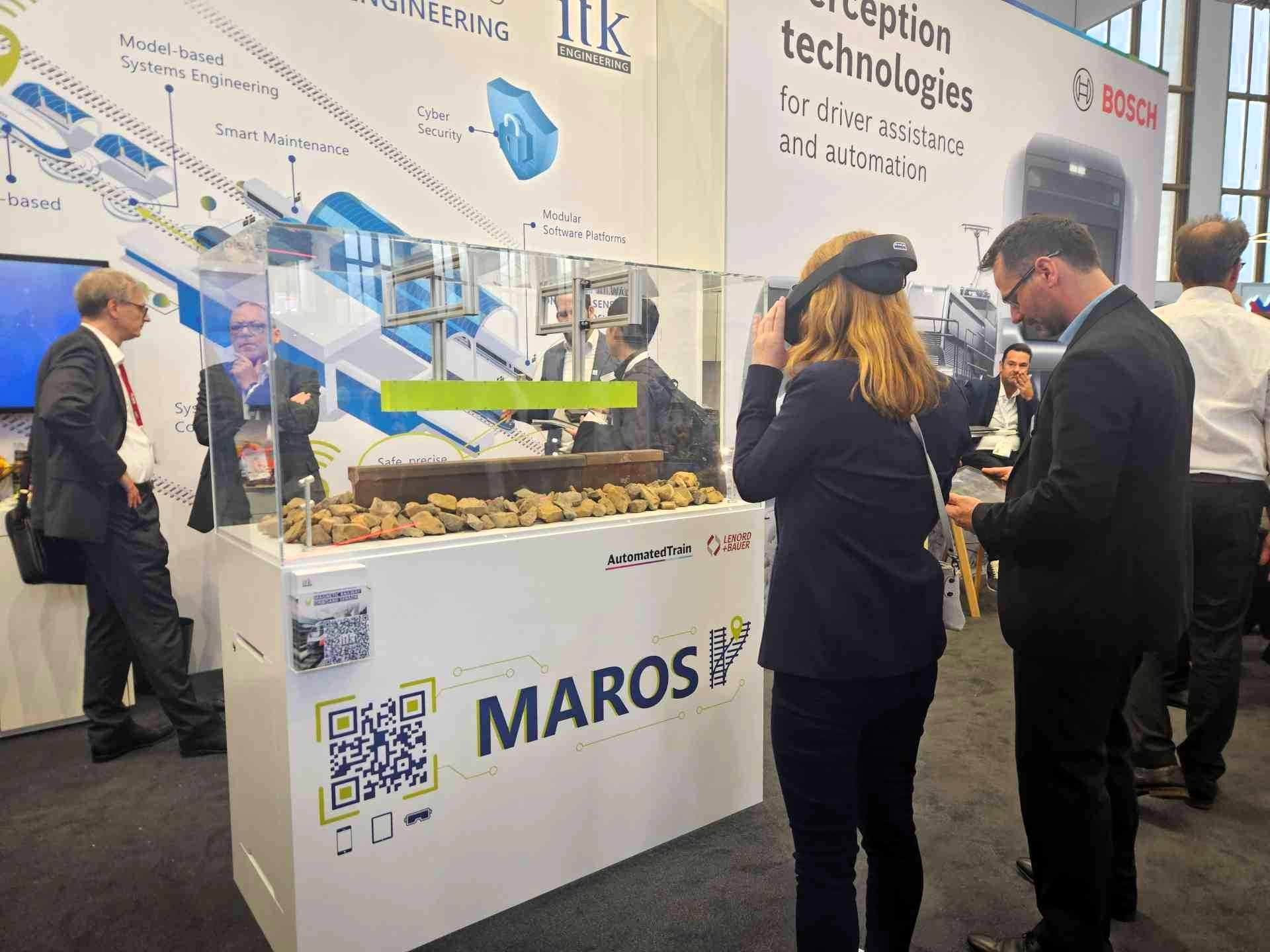VR-application at the ITK booth at the InnoTrans 2024